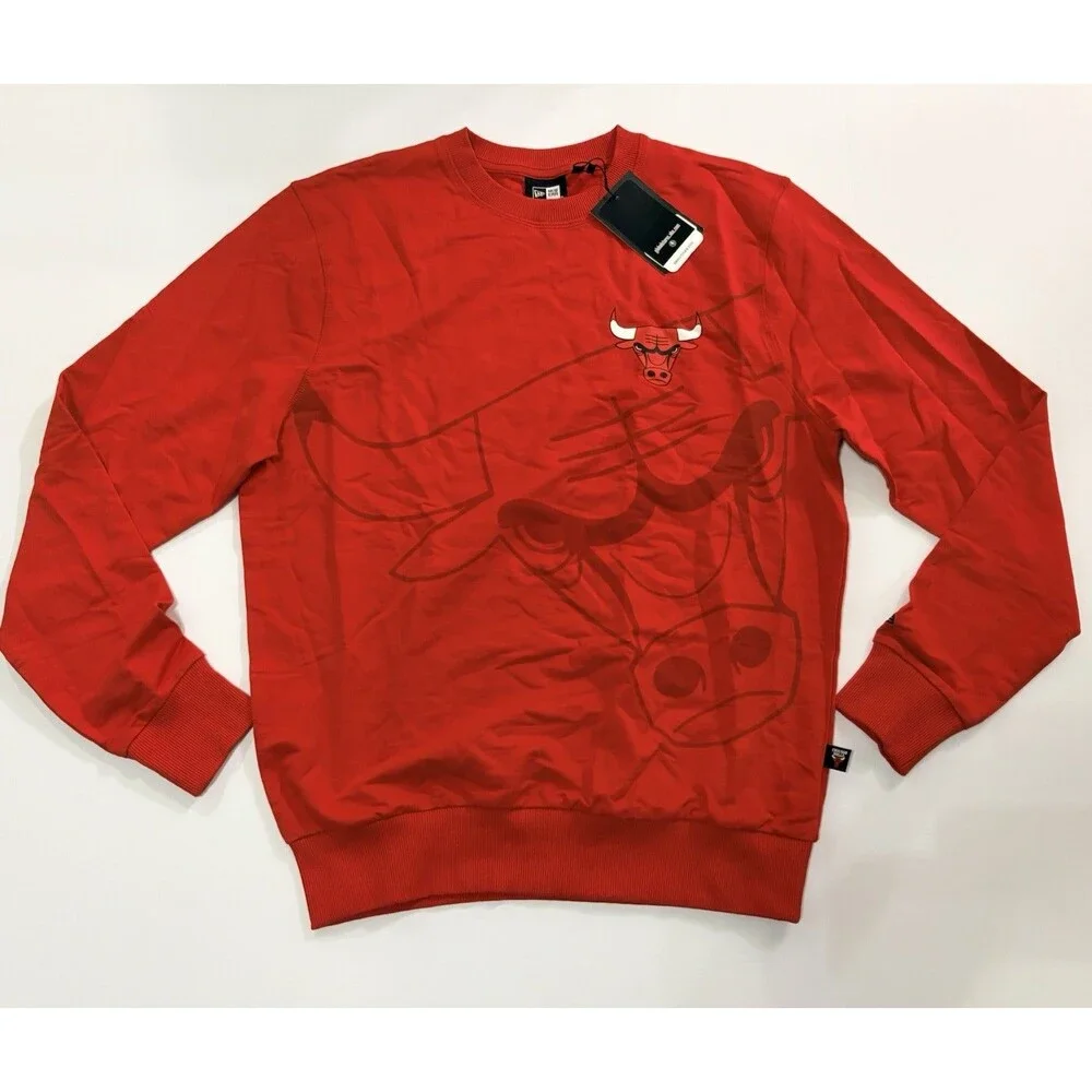 New Era NBA Chicago Bulls Basketball Light Terry Sweatshirt Men’s M NWT